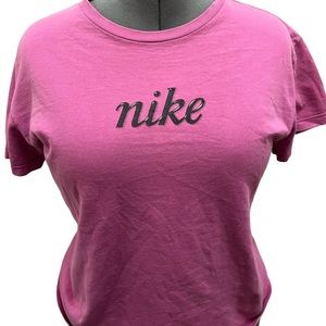 Vintage Nike Pink T Shirt Size Small